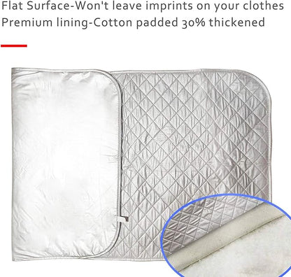 Ironing Mat,Thickened (32x55 inch) Ironing Blanket Ironing Pad, Double-Side Using Heat Resistant Pad Extra Extra Large Ironing Mat for Table Top,Countertop,Etc.
