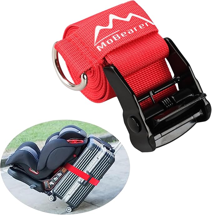 Car Seat Travel Belt to Suitcase,Car Seat Travel Strap to Convert Kid Car Seat and Carry-on Luggage into an Airport Car Seat Stroller,Safe Travel Solution for Transport