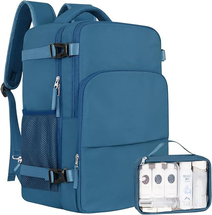 Travel laptop Backpack for Men Women, Personal Item Size Flight Approved, 16 Inch Laptop Bag with Multi-Pockets, College Computer Bag, Waterproof Carry On Backpack Casual Daypack Backpack