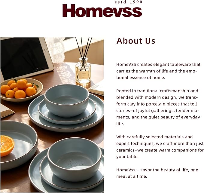 HomeVSS 20-Piece Dinnerware Set