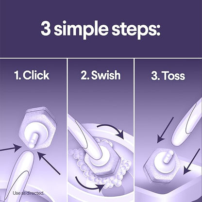 CLOROX Scentiva ToiletWand Toilet Cleaner Refills, Toilet brush, Lavender and Jasmine, 10 Count