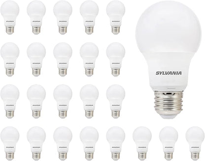 LEDVANCE Sylvania LED A19 Light Bulb, 60W Equivalent, Efficient 9W, CEC Compliant, 10 Year, Non-Dimmable, 2700K, 800 Lumens, 90 CRI, Soft White (41372) (Pack of 1, 24 Count Total)