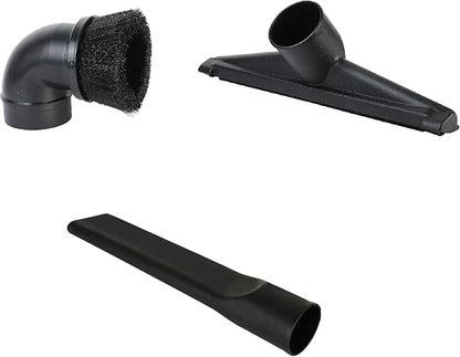 Shop Vac Accessories 2 1/2 inch Attachments (2.5 Wet Dry Vac Accessories - Floor Brush, Dust Brush, Crevice Tool for Shop Vac (3-Pack Attachments)