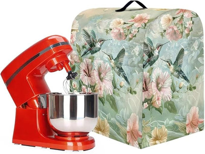 Generic Stand Mixer Cover Dust Covers for 4.5qt-5qt Kitchen Aid Mixer Hummingbird Print Polyester Waterproof with Drawstring Closure