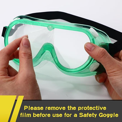 Yunsailing Protective Safety Goggles Lab Over Glasses Clear Anti Fog Eye Protection Goggles for Men Women