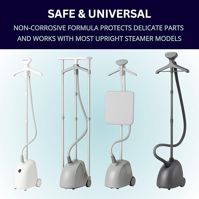 Garment Steamer Descaling Solution Decalcifier Packets for Mineral Deposits and Build-up Removal, Maintenance for Clothes, Works with all Garment Steamer Brands, Cleans Build Up, 5 packs