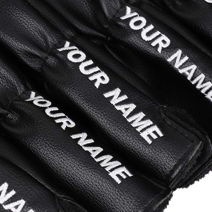 CRAFTSMAN GOLF 11pcs /Set USA US Flag Clover Leather Left Right Black White Green Dark Blue Iron Covers Headcover Also Available for Custom Version with Your Name