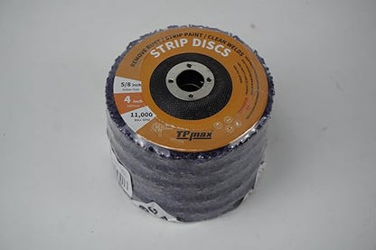 4 inch Stripping Discs Rust Remover Discs Remove Paint and Oxidation 5/8 inch Arbor Clean Discs Poly Strip Disc Angle Grinding Wheel - 5 Pack(Purple)