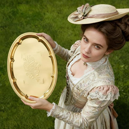 4-Pack 15.7" x 11.8" Gold Serving Trays