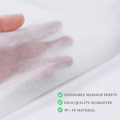 200 Pcs Disposable Bed Sheets 31" x 71" Massage Table Sheets Non Woven Fabric SPA Bed Cover Breathable for Massage Beauty Tattoos