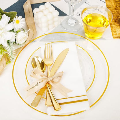 SUT 350Pcs Plastic Dinnerware Set