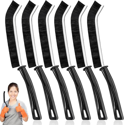 Crevice Cleaning Brush, Multifunctional Cleaning Brush Tool, Bathroom Gap Brush,Grout Brush, Cleaning Tools for Toilet, Bathrooms, Kitchens, Bathtub, Faucets, Sink, Windows，6pcs