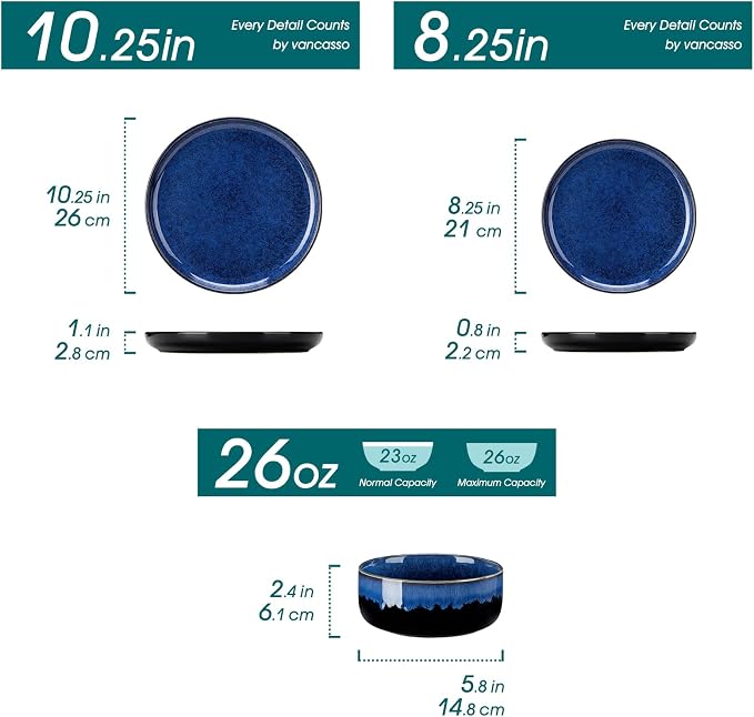 vancasso Starry 18 Pieces Dinnerware Sets