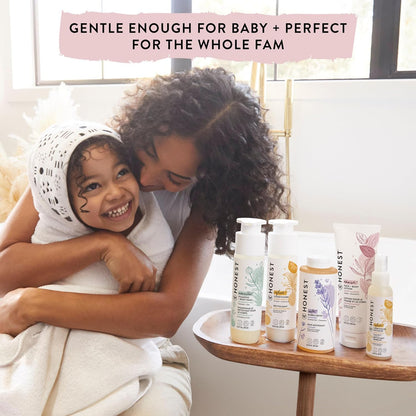 The Honest Company Silicone-Free Conditioner | Gentle for Baby | Naturally Derived, Tear-free, Hypoallergenic | Sweet Almond Nourish, 10 fl oz