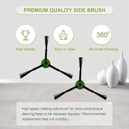 19 Pack Replacement Parts Accessories Compatible for iRobot Roomba i3 i3+ i7 i7+ i4 i6 i6+i8 i8+/Plus E5 E6 E7 J7 I E &J Series Vacuum Cleaner, 3 Set of Roller Brush & 8 HEPA Filters & 8 Side Brushes