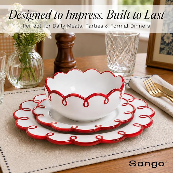 Sango 12-Piece Stoneware Dinnerware Set
