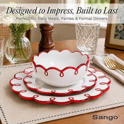 Sango 12-Piece Stoneware Dinnerware Set