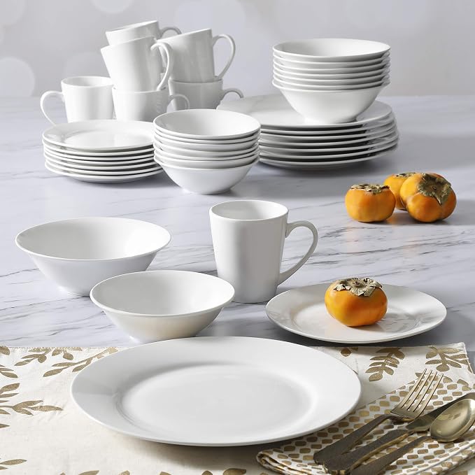 Gibson Home Amelia Court Porcelain Chip and Scratch Resistant Dinnerware Set