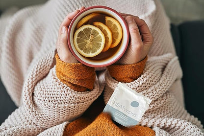 NEATwipes Hand Sanitizing Wipes | Travel Essentials | Disposable Wet Wipe & Planet Friendly | Lavender Essential Oil & Soothing Aloe | 10 Pouches of 24 Individually Wrapped Wipes