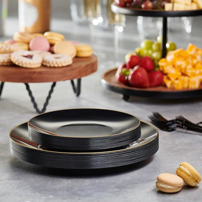 PLASTICPRO 32 Piece Combo Plate Set includes 16-7'' inch Plates & 16-10'' inch