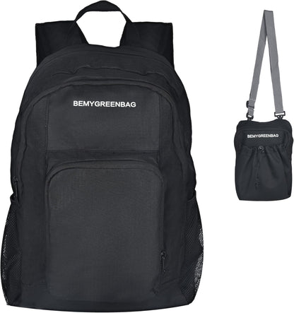 35L Foldable Waterproof Backpack For Outdoor Sports Travel Inside Wet Clothes Compartment Packable For Multiple