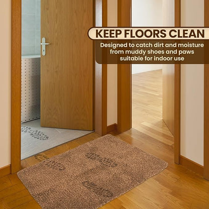 Premium Microfiber Indoor Door Mat – 36"x72" Washable Entry Mat, Non-Slip, Waterproof Backing, Super Absorbent, Low Profile Entryway Doormat for Indoor Entrance