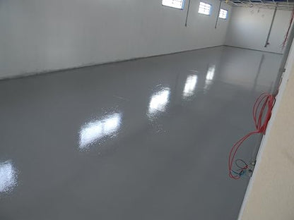 Coloredepoxies 10007 Dark Gray Epoxy Resin Coating Made with Beautiful and Vibrant Pigments, 100% solids, For Garage Floors, Basements, Concrete and Plywood. 3 Quart Kit