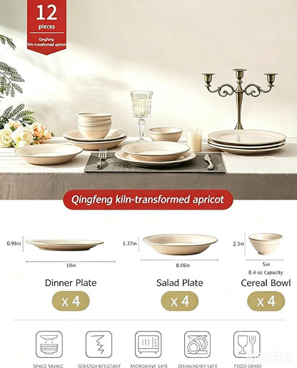 4-piece Ceramic Dinnerware Set