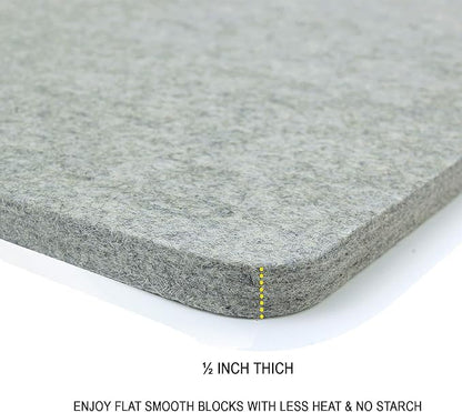 Wool Pressing Mat - 9" x 9" Quilting Ironing Pad - 100% New Zealand Felted Wool Iron Board for Quilters, Great for Quilting & Sewing Projects by Savina