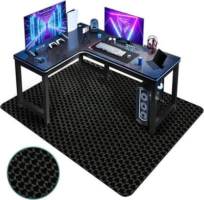 Vicwe Office Chair Mat for Hardwood Floor, 63" x 51" Large Office Chair Mat, Gaming Chair Mat for Hardwood, Easy Glide for Chairs, Multi-Purpose Floor Protector Desk Chair Mat for Home Office