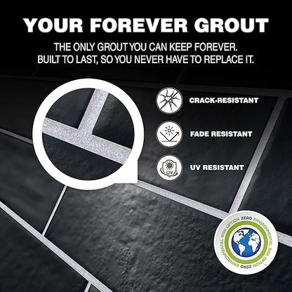 Tile Doctor EpoxyElite EVO 11 lbs./5 kg. Bucket of Litokol Black 2 Epoxy Tile Grout TMPEEEVO004, Floor Tile or Wall Tile Grout for Pools, Kitchens, Spas, Bathrooms, Showers, and More