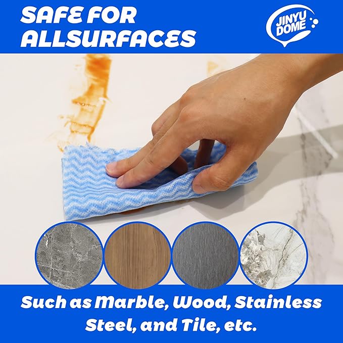 Handi Wipes Reusable Cloths, Blue Disposable Kitchen Cleaning Towel Roll, Heavy Duty J Cloth,50 Count