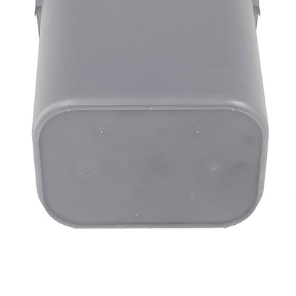 Amazon Basics Rectangular Commercial Office Wastebasket, 10 gallon (Pack of 2), Grey (Previously AmazonCommercial brand)