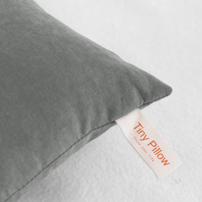 NTBAY Tiny Pillows, Down Alternative 7"x11" Microfiber Mini Pillow for Travel, Pets, Soft Machine Washable Small Pillows for Neck, Wrist, Lumbar and Knee, Dark Grey