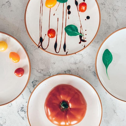 Mora Ceramic Plates Set, 7.8 in