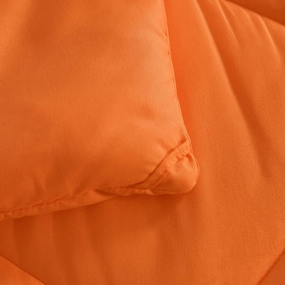 NTBAY Twin Comforter Set with Sheets, 5 Pieces Soft and Breathable Twin Bedding Set, Twin Bed in a Bag, Down Alternative Comforter Set Solid Color All Season, Kids Bedding Set, Orange