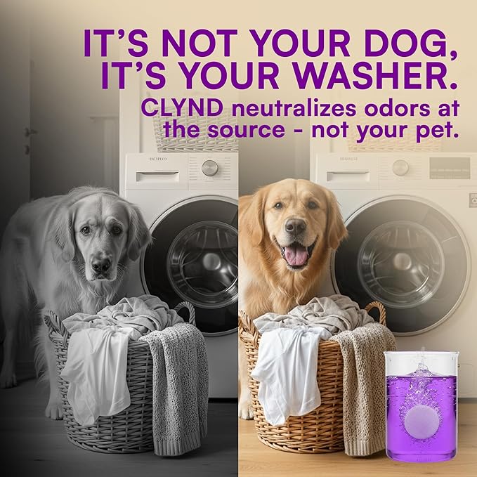 Washing Machine Cleaner Tablets 24 Pack for HE Front Load, Top Load Washing Machine Cleaning Tablets Descaler and Deodorizer, Formulated for Pet Owners, 1 Year Supply Laundry Washer Cleaner