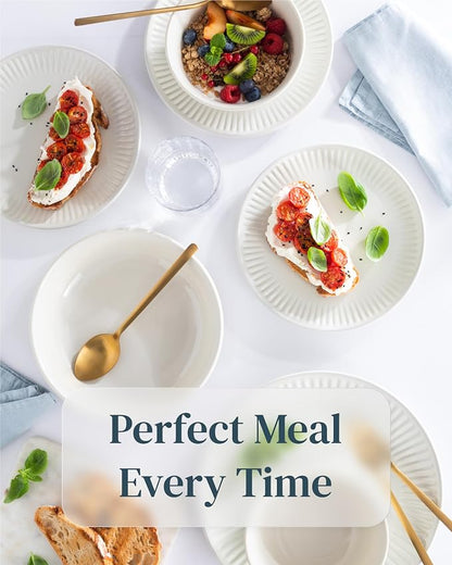 24 Piece Stoneware Dinnerware Set
