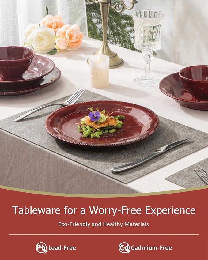 4-piece ceramic dinnerware set