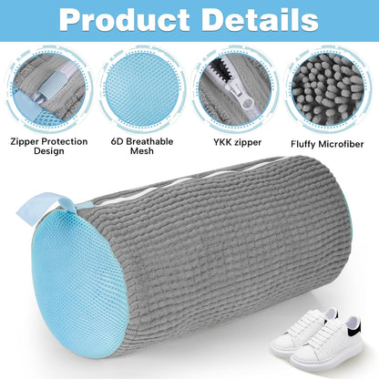 Shoe Washing Machine Bag, Versatile Laundry Bag for Washer and Dryer, Reusable Sneaker Tennis Cleaner Kit