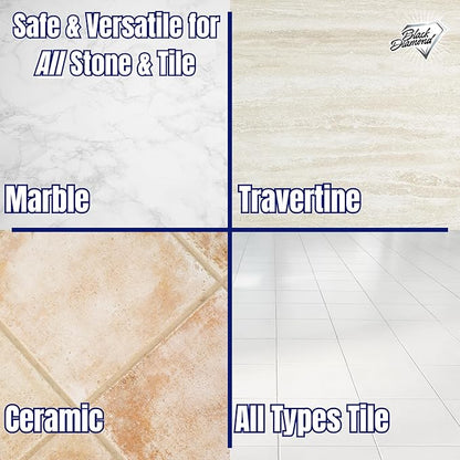 Black Diamond Stoneworks MARBLE & TILE FLOOR CLEANER. Great for Ceramic, Porcelain, Granite, Natural Stone, Vinyl and Brick. No-rinse Concentrate.(4-Gallons)