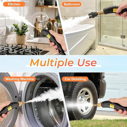 Handheld Steam Cleaner,2500W Steam Cleaner, High Pressure Steamer for Cleaning, Handheld Portable Steam Cleaners for Home, Steamer for Car,Upholstery, Kitchen, Bathroom, Grout and Tile