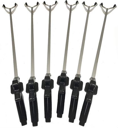 ArcMate EZ Reacher - Heavy Duty Grab-It Reaching Tool - Grabber Reacher with 4.5 Inch Jaws, Can Lift a Dime to 8 lb. Brick, Lightweight, Sturdy, Ideal for Commercial, Maintenance, Seniors, 40", 6 Pack
