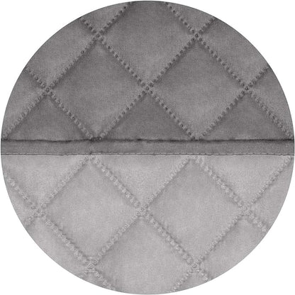 PureFit Reversible Quilted Sofa Cover, Water Resistant Medium Slipcover Furniture Protector, Washable Couch Cover with Non Slip Foam and Elastic Straps for Kids, Dogs, Pets (Loveseat, Gray/Light Gray)