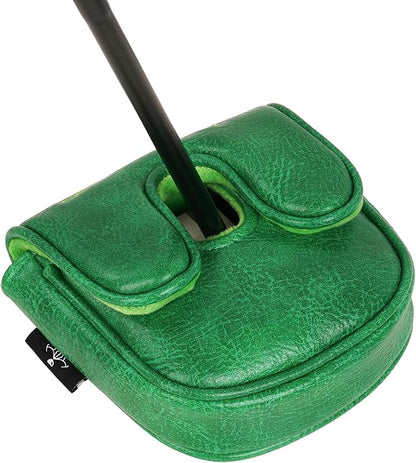Golf Headcovers Golf Club Head Covers Four Leaf Clover Good Luck Charm - Clover Style Premium Leather Driver Fairway(FW) Wood Hybrid(UT) with Number Tags