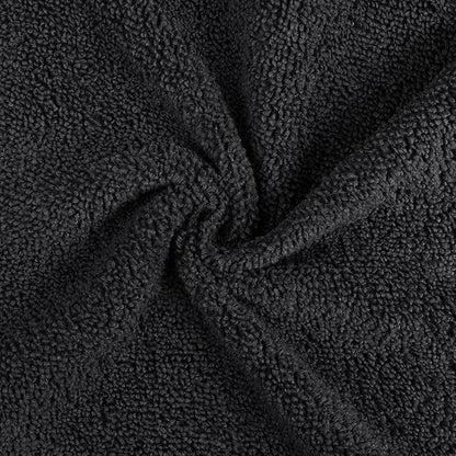 Orighty Microfiber Washcloths Bulk Towels Set 100 Pack, Highly Absorbent and Soft Feel Face Cloths, Multi-Purpose Wash Cloths & Hand Towels for Bathroom, Hotel, Spa, and Gym, 12x12 Inch, Black