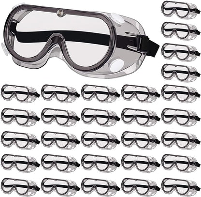 Yunsailing Protective Safety Goggles Lab Over Glasses Clear Anti Fog Eye Protection Goggles for Men Women