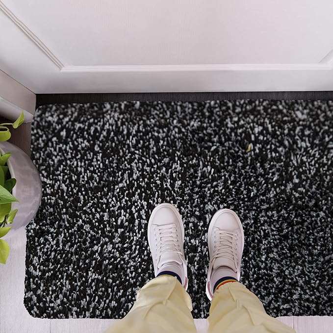 Premium Microfiber Indoor Door Mat – 36"x72" Washable Entry Mat, Non-Slip, Waterproof Backing, Super Absorbent, Low Profile Entryway Doormat for Indoor Entrance