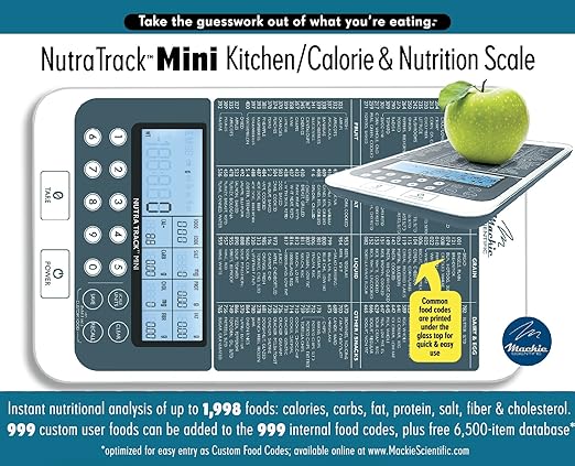 NUTRA TRACK™ Ultimate Food Kitchen & Nutrition Scale – Your Personal Nutritionist at Home! Powered by USDA Data, Designed for Precision in Seattle, WA
