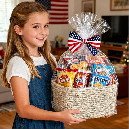 Small Cotton Rope Basket – Storage Bin for Organizing (10.6" x 6.7" x 6.7"), Bathroom Storage Basket for Shelf, Counter & Closet（Beige）